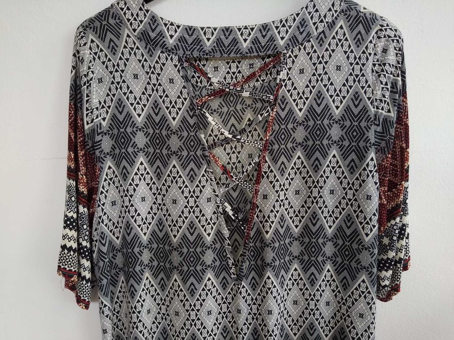 Blusa / túnica étnica da Natura - Tamanho XXL