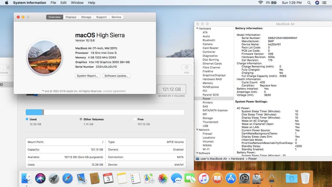 Apple MacBook Air 11'' (Mid 2011) A1370