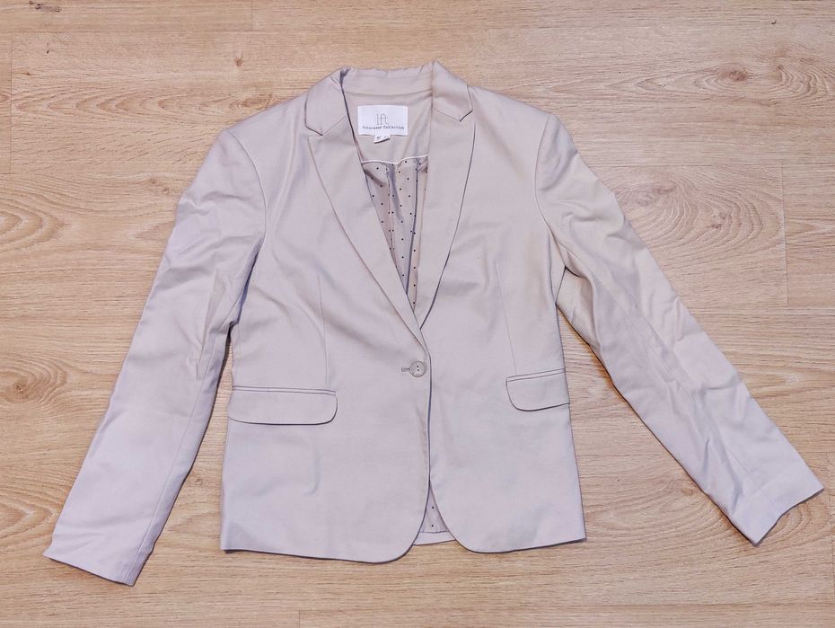 Blazer Bege Aldodão Lefties, L / 30