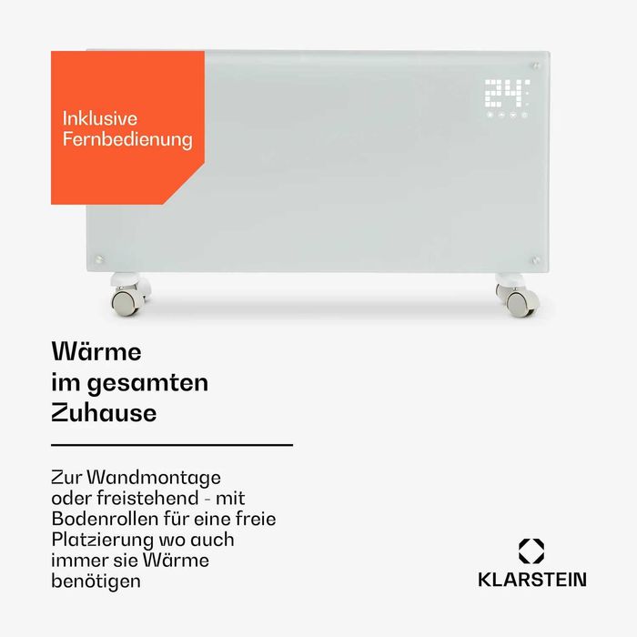 Конвекторний обігрівач конвектор обогреватель Klarstein Bornholm 2000w