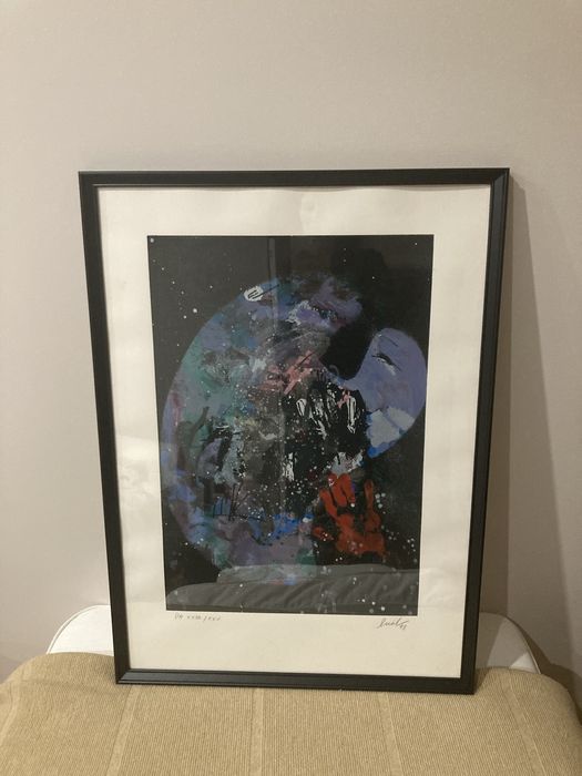 Serigrafia com moldura Bual