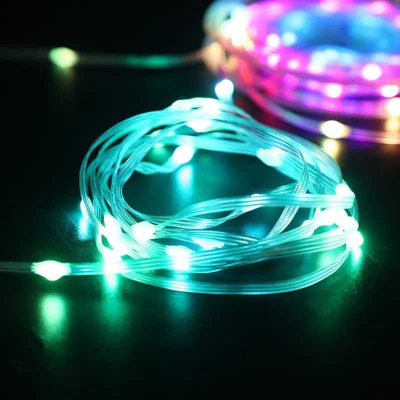 Гирлянда Капля Росы USB LED RGB 10м + Bluetooth + Микрофон + Пульт