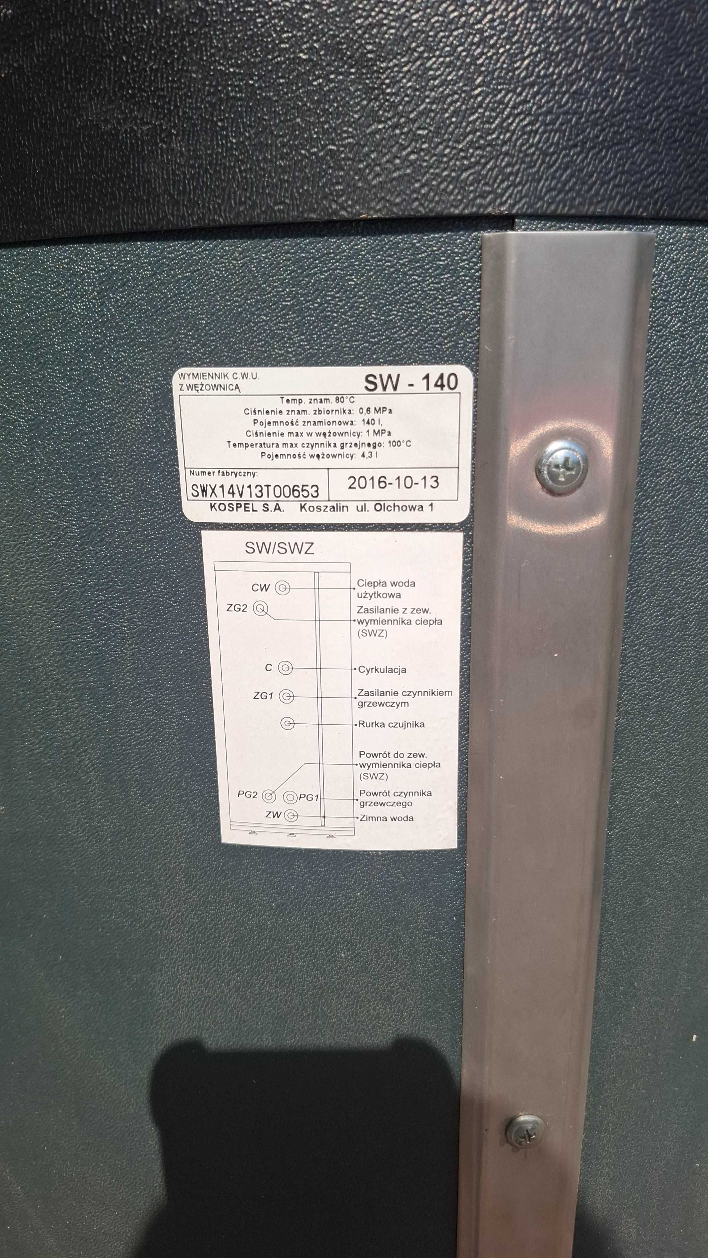 Bojler KOSPEL 140L z zbiornikiem wyrównawczym