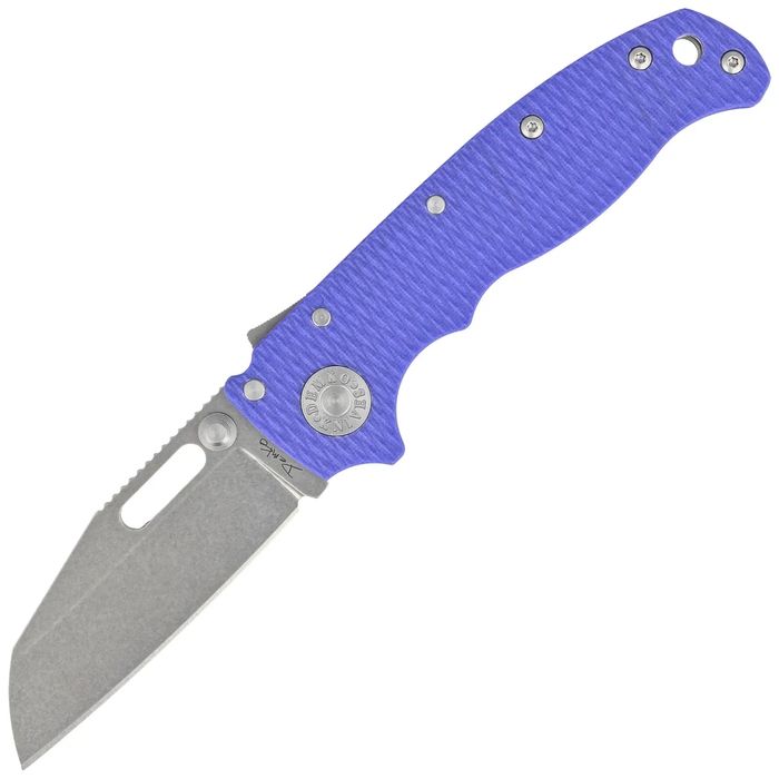 Nóż składany Demko AD20.5 Shark Foot Blue #2 G10, Stonewashed CPM 20CV