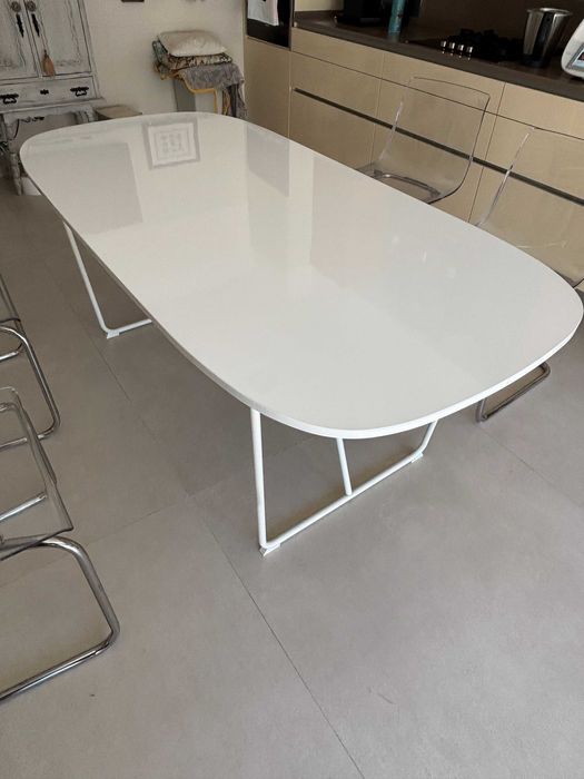 Mesa OPPEBY (IKEA) 185×90 cm + Estrutura Metálica BACKARYD – excelente