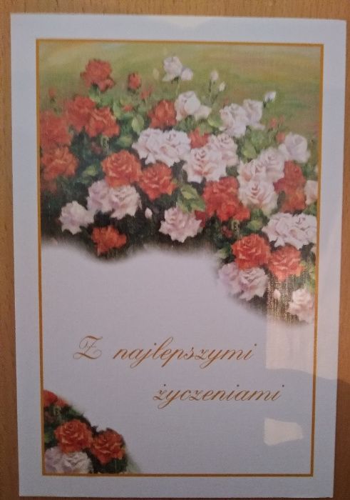 Pocztówki-kartki okolicznościowe, 4 szt zestaw