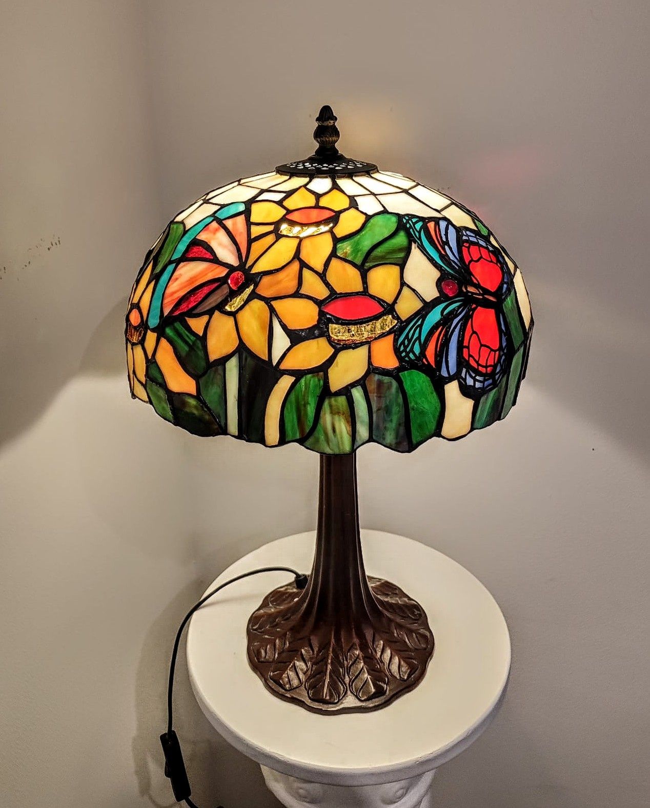 Tiffany lampy witrażowe stołowe / nocne Art deco