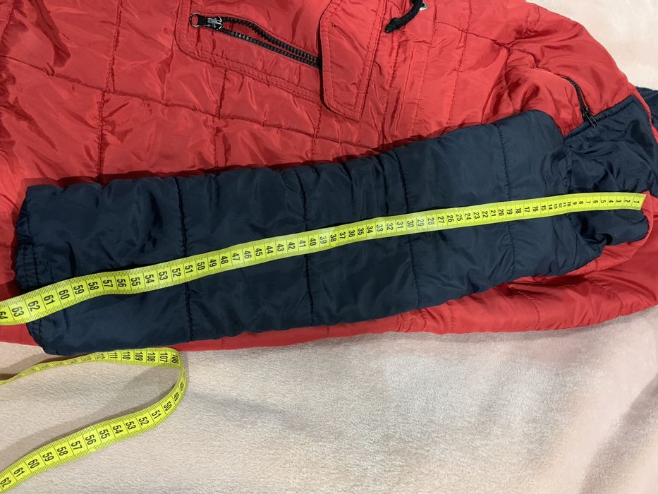 Курточка зимова червоно синя