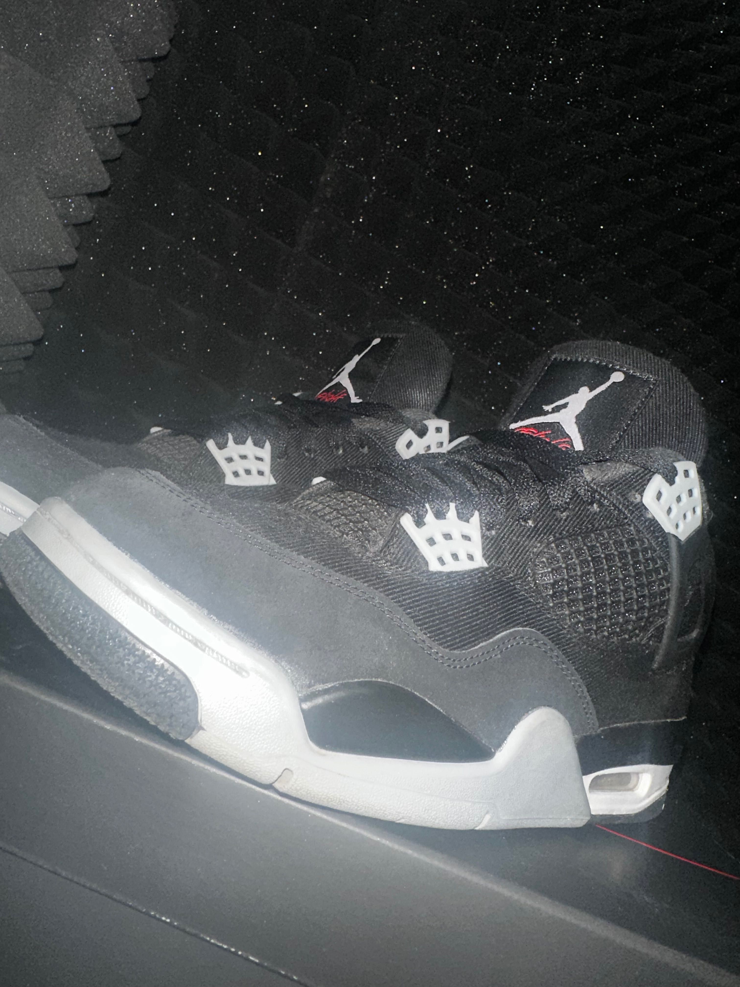 Jordan 4 retro se black canvas