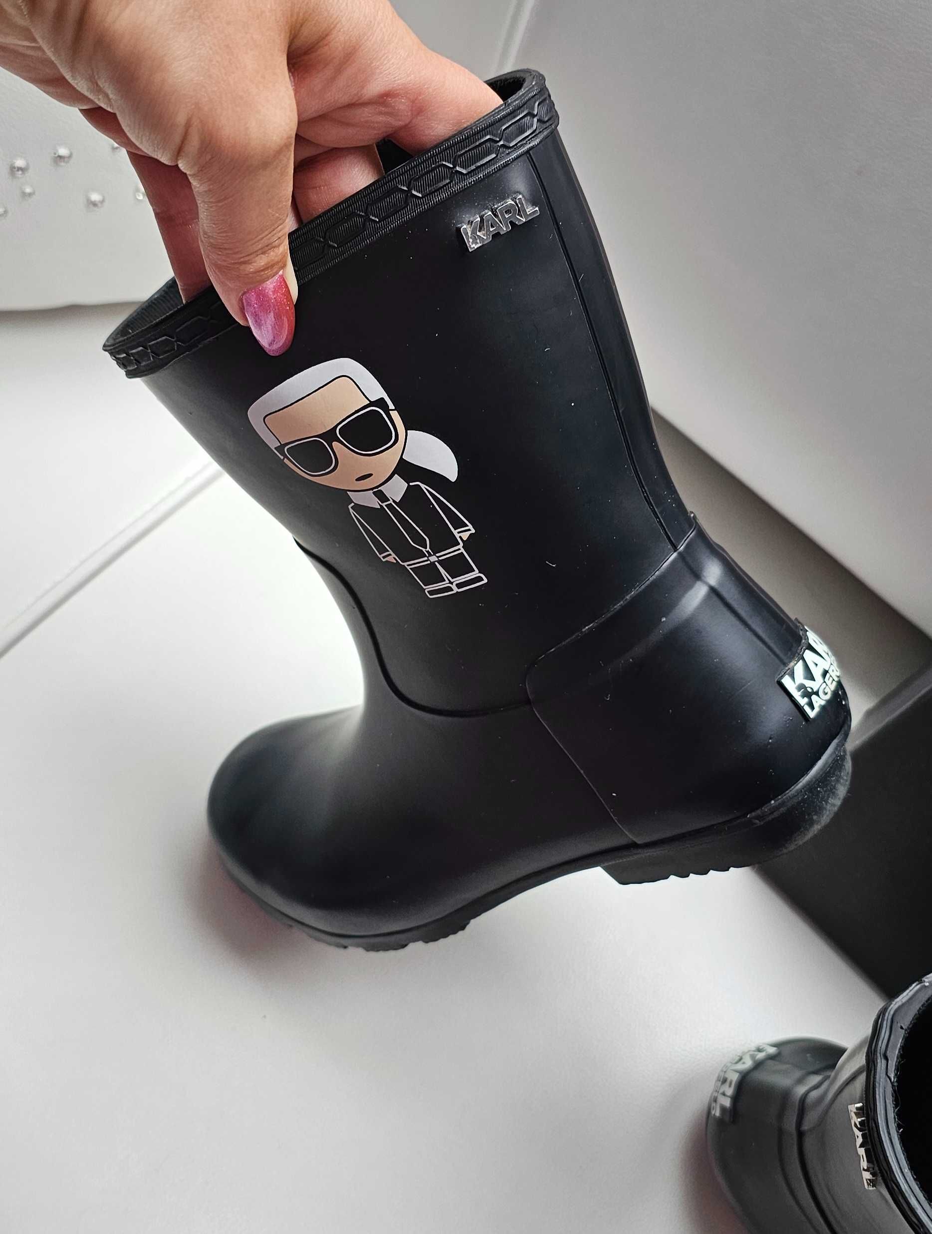 Karl Lagerfeld orginalne kalosze roz 41