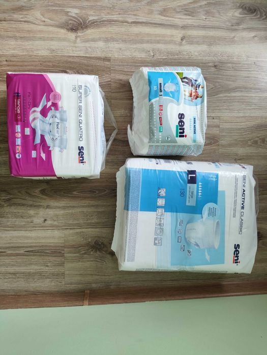 Sprzedam pampersy, pieluchomajtki oraz podkłady