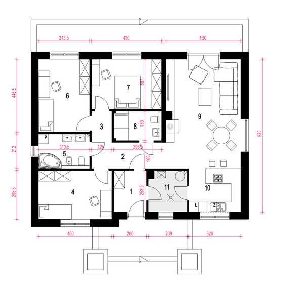 SPRZEDAM Dom jednorodzinny 104,3 m2 Małęczyn, Gózd, Radom NOWY PROJEKT