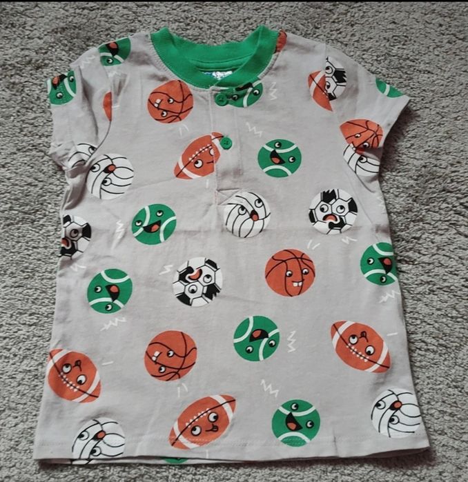 Bluzka chłopięca z krótkim rękawem rozmiar 86