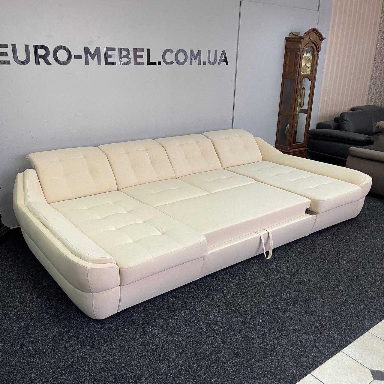 Новий тканинний розкладний диван п-подібної форми