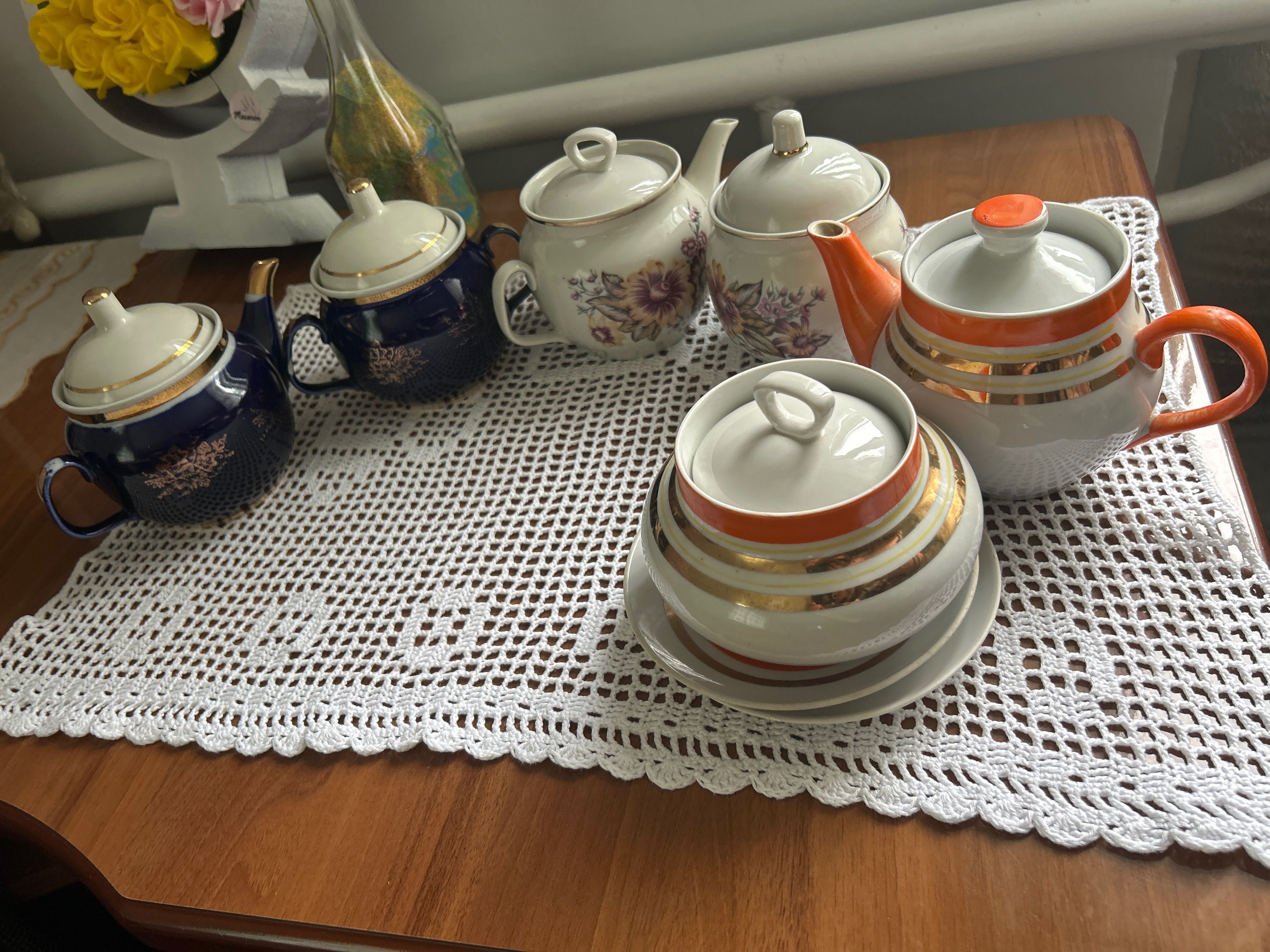 Сервіз, фарфор , антикваріат, старовинний посуд, посуд, чашки, чайники