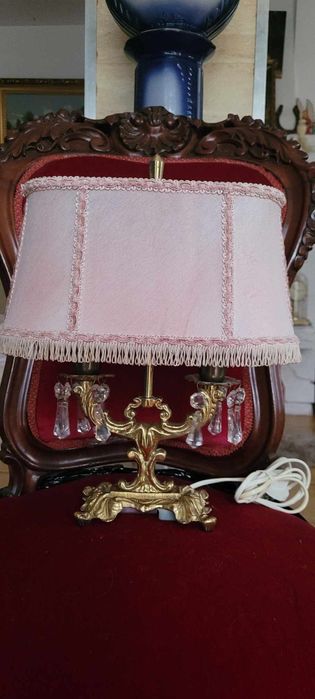 Stara duza  mosiezna masywna nafta