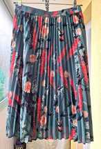 Zwiewna kwiecista spódnica plisowana Cotton Traders vintage retro