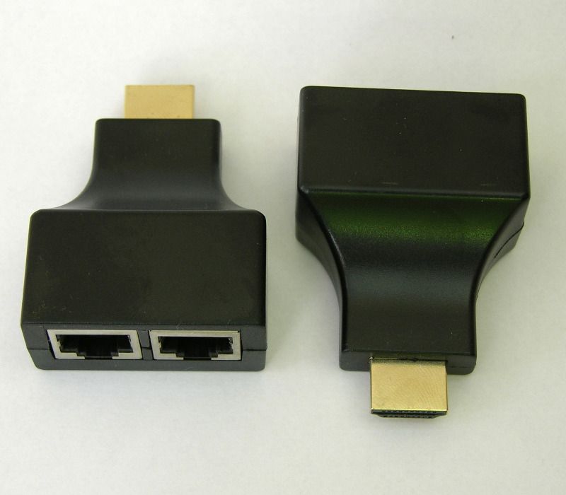 HDMI удлинитель-переходник до 30м через витую пару CAT-5/6Е