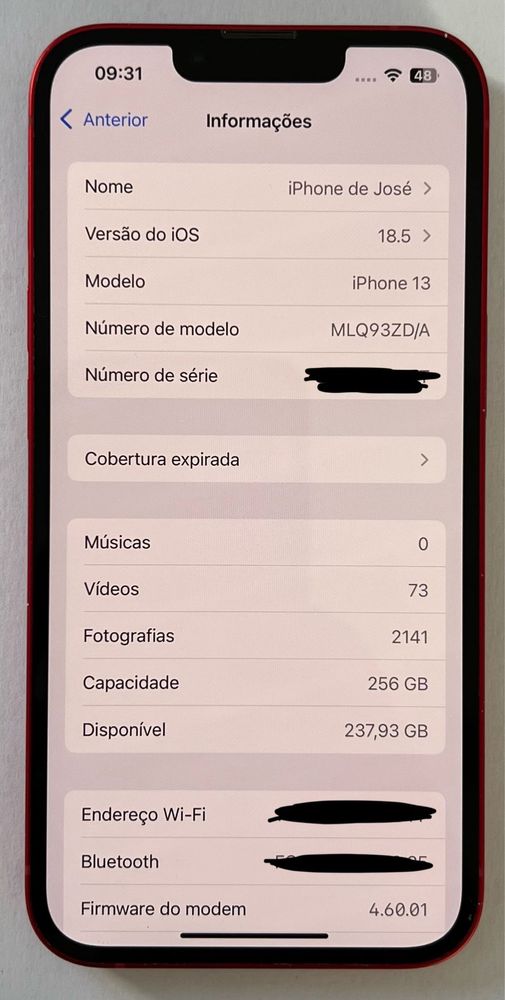 Iphone 13 Red 256 Gb