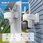4Mp / 5 МП WiFi автономная камера наблюдения c солнечной панелью iCSee