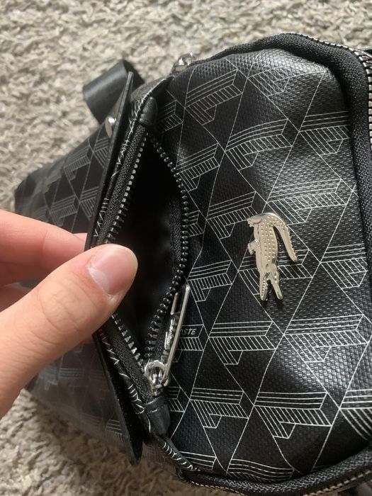 Нова сумка чорна Lacoste через плече