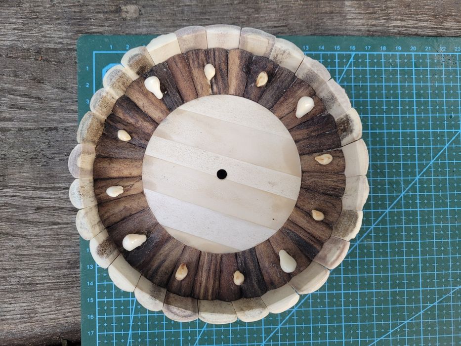 Zegar z poroza do rękodzieła grandle rogi poroze jelenia mysliwski