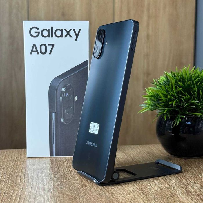 НОВИЙ Мобільний телефон Samsung Galaxy A07 4/128GB Black Смартфон