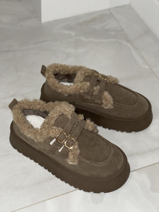 Угги, лофери зимові на платформі