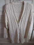 Sweter ażurowy  ecru
