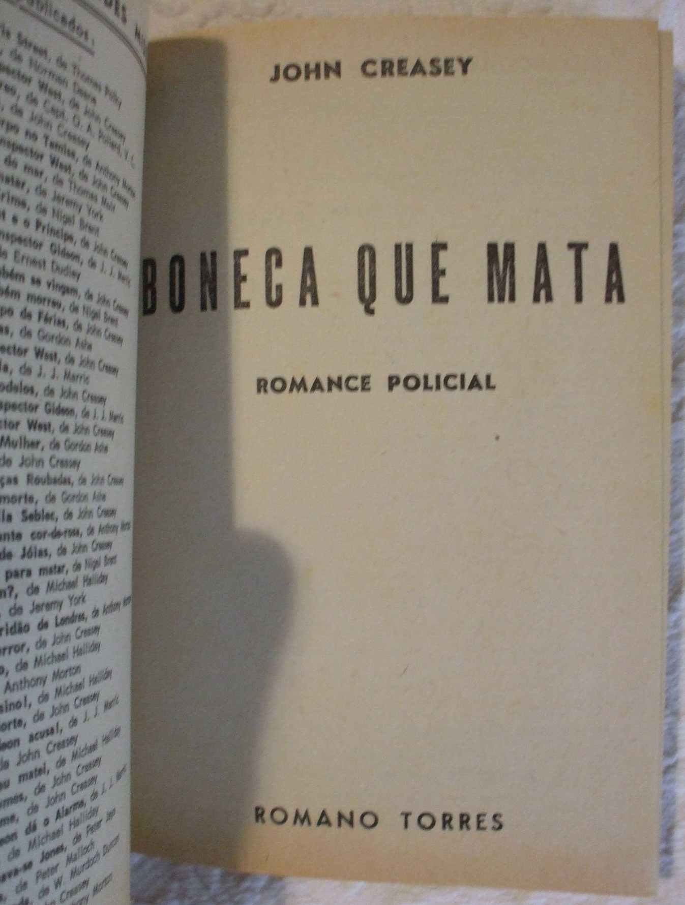 Boneca que mata, John Creasey