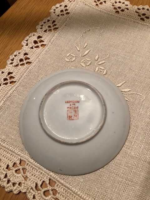 Peças de Coleção de Porcelana Fina, Conjunto de Café "Luta de Galos"