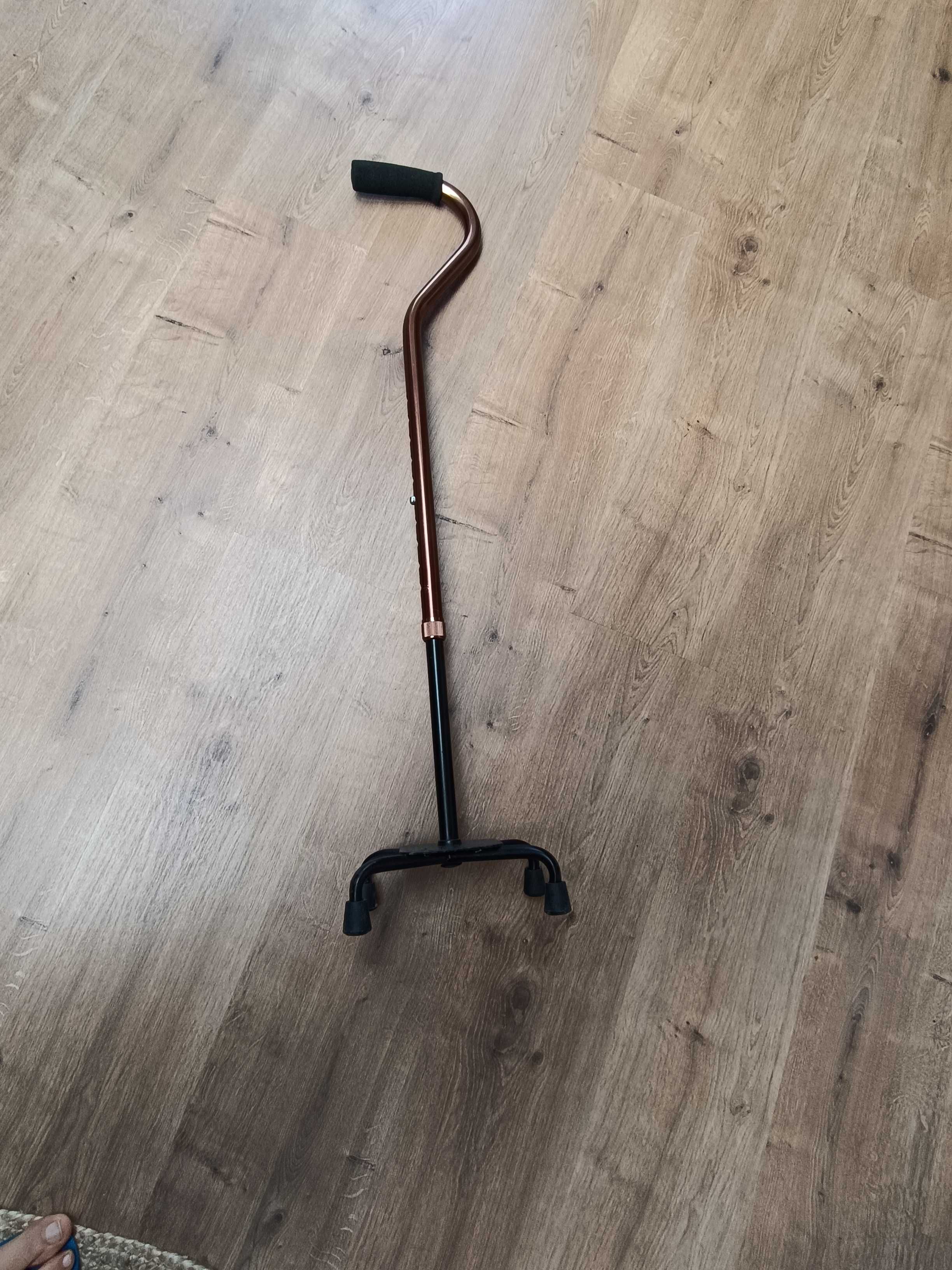 Bengala cor bronze de 4 apoios e com ajuste de altura