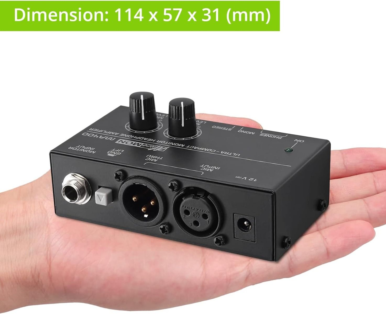 Linkfor Ma400 Wzmacniacz Słuchawkowy Mikrofonowy Komponentów Audio