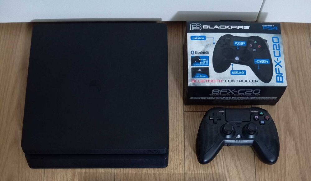 PS4 slim SOFTWARE 12.00 DESBLOQUEÁVEL, comando NOVO (faço retomas)