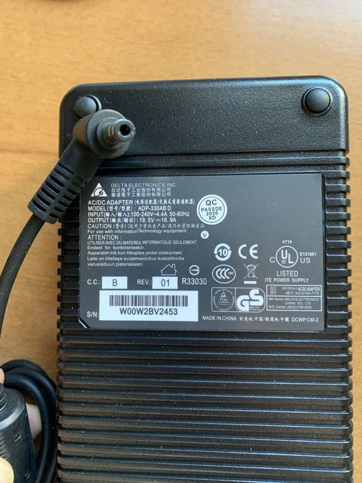 Блок Питания Ноутбука Gigabyte AERO AORUS 19.5V 9.23A 11.8A 180W 230W