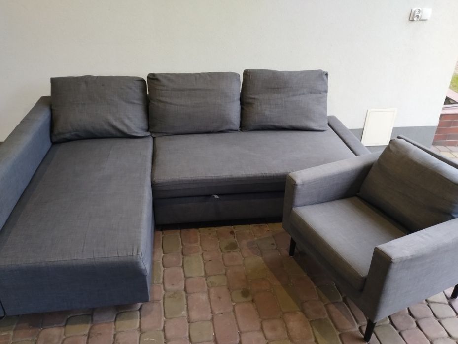 Fotel Ikea Friheten szary