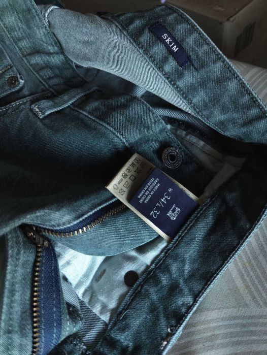 Джинсы Scotch&Soda Skim jeans Дания w32 stretch green grey.