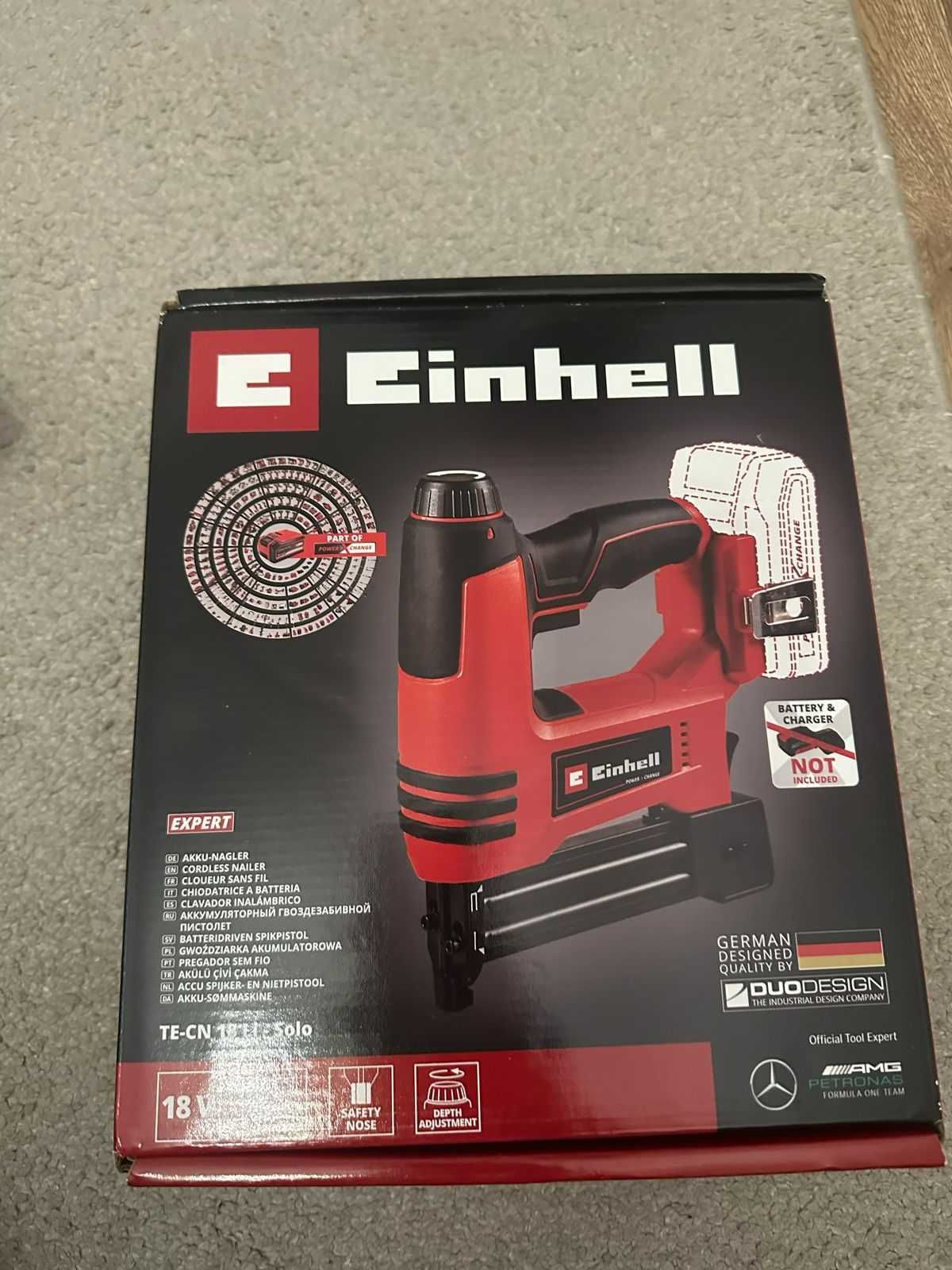 zestawEinhell TE-CN18 LiSolo,walizka  E-BOXZestaw akumulator 18V4,0 Ah