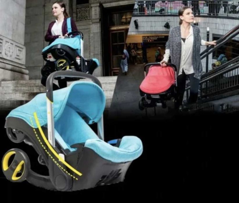 Lekki Wózek 3w1 FLEXI Wielofunkcyjny Nosidełko Bambus