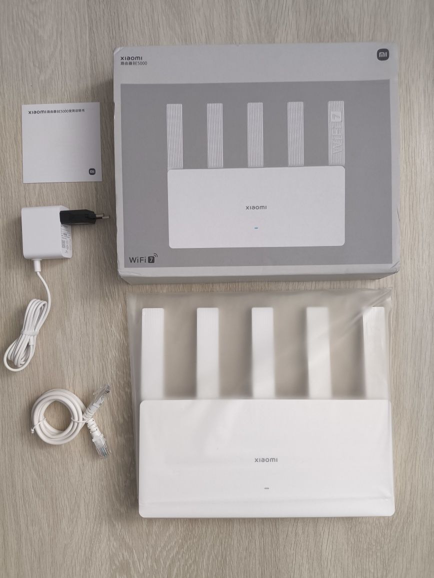 Router WiFi 7 Xiaomi BE 5000, biały.