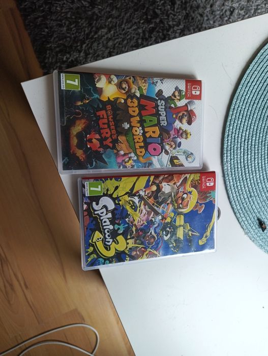 Gry na Nintendo swich Mario 3D World i splatoon 3
