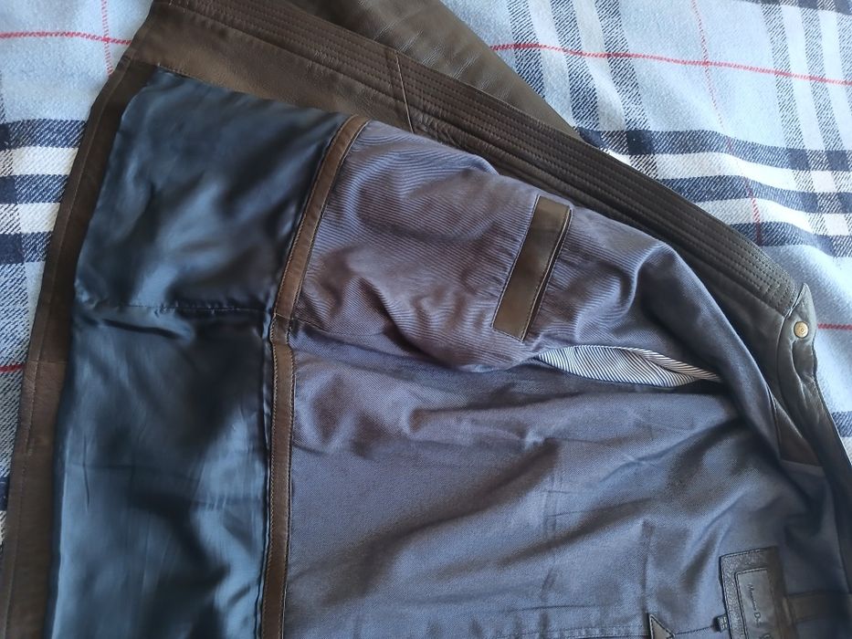 Шкіряна куртка Massimo Dutti, розмір по бірці XL