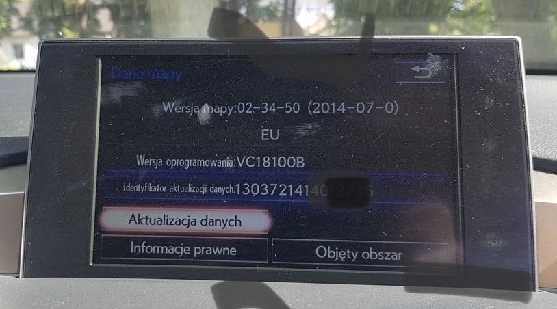 Toyota Lexus aktualizacja map nawigacji 2024 Touch GO Carplay Android