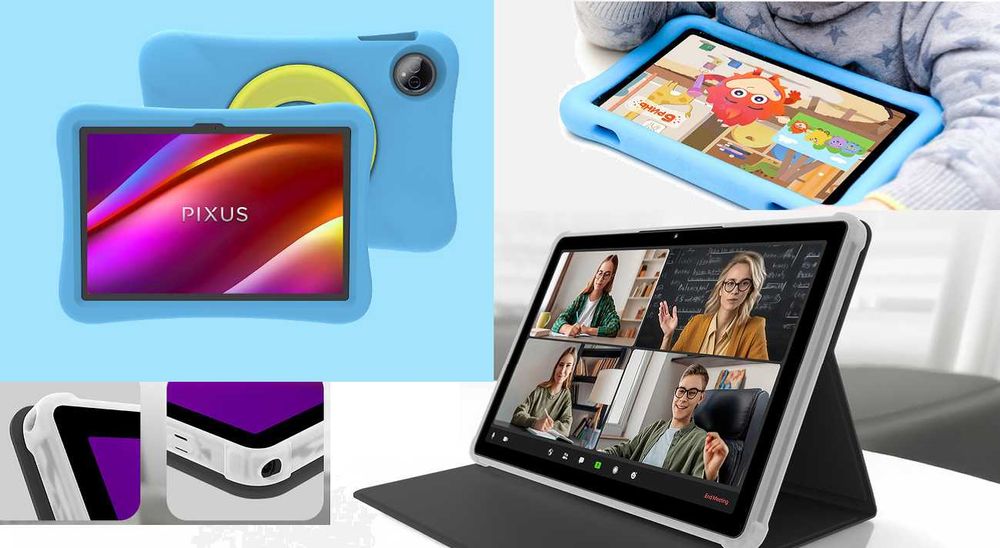 Планшет Pixus Loga 10,1 HD IPS EyeCare 4+4/128GB Wi-Fi 6000 mAh графіт