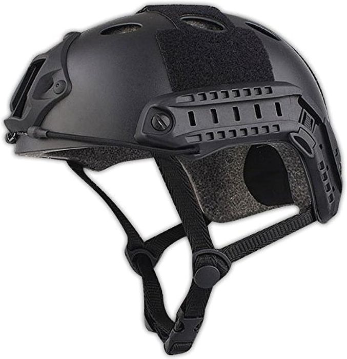Kask WAT Combat PJ Fast do strzelania, airsoftu i paintballu.