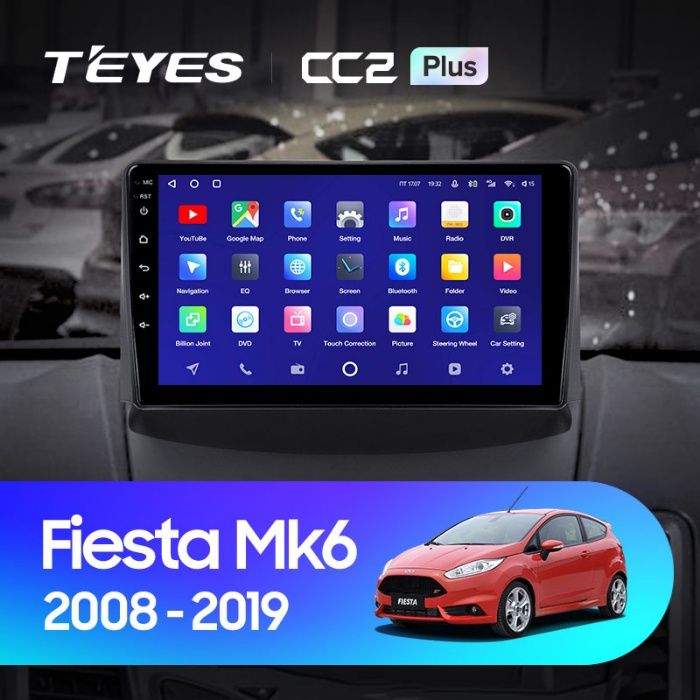 Штатная магнитола Teyes CC2 Plus Ford Fiesta Mk6 (2008-2019) Android