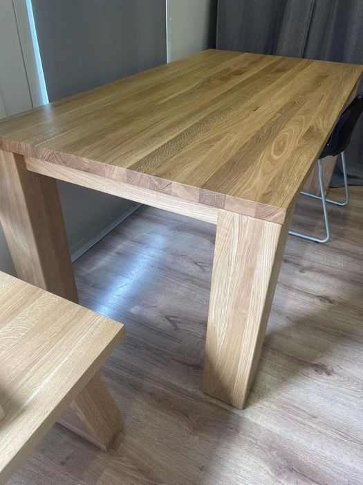 Handmade stół dębowy dąb drewniany loft na wymiar