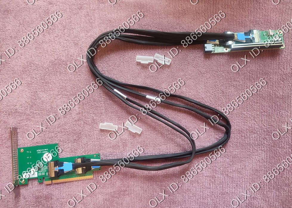 SAS MCIO RISER PCIE 5.0 x16 32Gbit/s (4.0/3.0) SFF-TA-1016 8i 74p 85cm