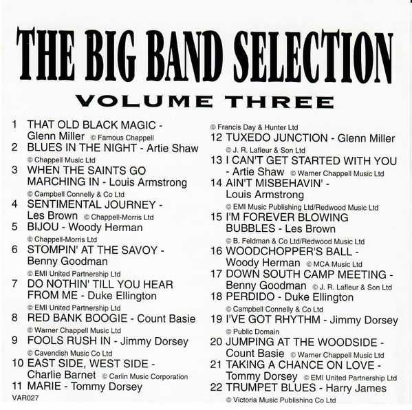 Big Band Selection (CD)