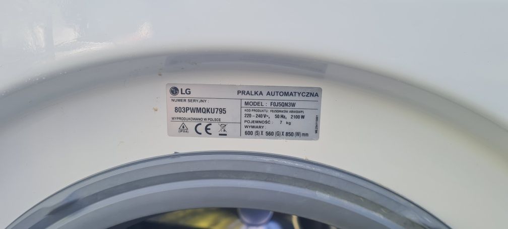 Pralka LG direct drive 7kg